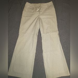 Loft seersucker wide leg pants